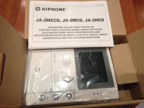 New AiPhone JA-2MCD Color Master Hands Free Video Intercom Monitor - Laptop Parts For Less
